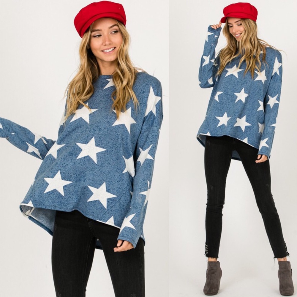 GIA Comfy Sweater - BLUE - Picture 3 of 3